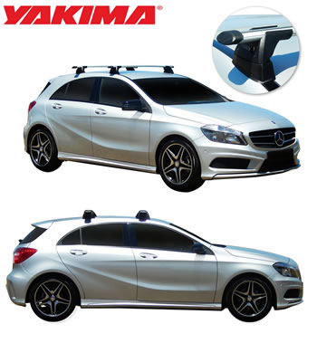 Mercedes A-Class Yakima Whispbar roof racks